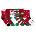 thumbnail image 4 of Non Slip Anti Skid Christmas Cozy Fuzzy Home Lounge Slipper Hospital Socks, 4 of 6