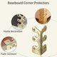 thumbnail image 4 of 10pcs Baseboard Corner Protectors-Brass Skirting Board Corner Protectors,Decorative Protector Cover,for Table Cabinet, 4 of 5