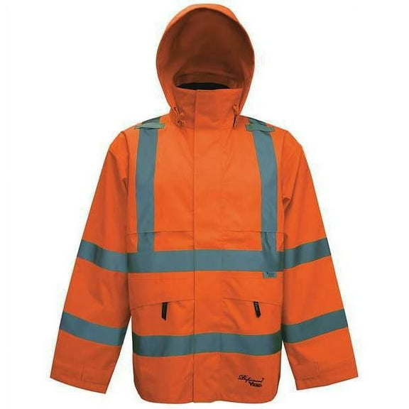 Viking Rain Jacket,Class 3,Trilobal,Orange,2XL D6329JO-XXL