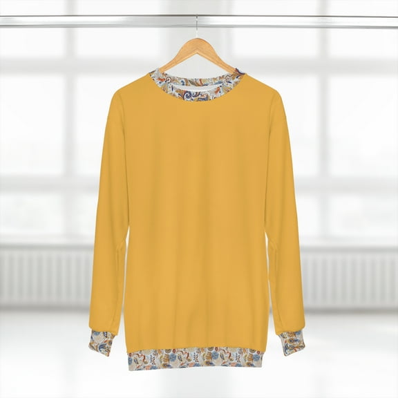 TSmartArt @ Walmart. Paisley Fleece Unisex Pullover Sweatshirt. Regular Plus S-2XL