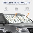 thumbnail image 7 of Picia Colorful Grass 2 Piece Car Windshield Sun Shade Foldable | Foldable Sun Shield for Front Window Blocks UV Rays and Keeps Your Vehicle Cool-Small, 7 of 7