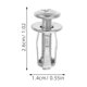 thumbnail image 2 of Hytrove 20Ud Tornillos Para Puertas Con Anclajes Para Pared Hueca Uso En Hogar Plata, 2 of 8