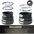 thumbnail image 3 of Granitestone Stackmaster Nonstick Pots and Pans Set, 10 Piece Complete Cookware Set, Stackable Design with Ultra Nonstick Mineral & Diamond Coating, Dishwasher & Oven Safe, 3 of 9