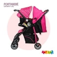 thumbnail image 2 of Carriola Trendy Kids Maxy Reclinable Portabebe Cubrepies Rosa Estampada, 2 of 5