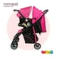 thumbnail image 2 of Carriola Trendy Kids Maxy Reclinable Portabebe Cubrepies Rosa Estampada, 2 of 5