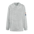 thumbnail image 4 of GIPQJK Hoodies for Men American Flag Print Hooded Sweatshirts 2024 Fall This We'll Defend Eagle with American Flag Hoodies Pullover with Pockets,Light Gray XL, 4 of 4