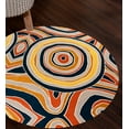 thumbnail image 5 of Teppich Homes Handmade Round Tufted Wool Rug 14x14 - Geometric Pattern Carpet for Living Room And Hallway, 5 of 7
