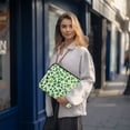 thumbnail image 6 of FORMRS 13"-13.3" Laptop Sleeve Protective Case Soft Carrying Quilted Computer Bag Cover, Green Dot Triangles Pattern, 6 of 7