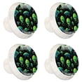 thumbnail image 2 of HemaKayy 4 Pack 1.37" Decorative Cabinet Knobs - Elegant ABS Glass Handles for Home Furniture Decor - Dresser Drawer Door Pulls - Perfect for Kitchen Bedroom - Outer Space Alien, 2 of 8