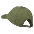 thumbnail image 3 of Indiana State Map Embroidered Washed Cotton Cap - Olive Green OSFM, 3 of 5