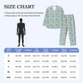 thumbnail image 4 of Disketp Cute Corgi Head for Pajamas Set Long Sleeve Sleepwear Mens Button Down Nightwear Pj Sets-Large, 4 of 7