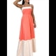 thumbnail image 1 of Vestido de Tirantes para Mujer, y Verano, Estilo Europeo y Americano, Sin Mangas, con Contraste de Colores. Rojo M, 1 of 8