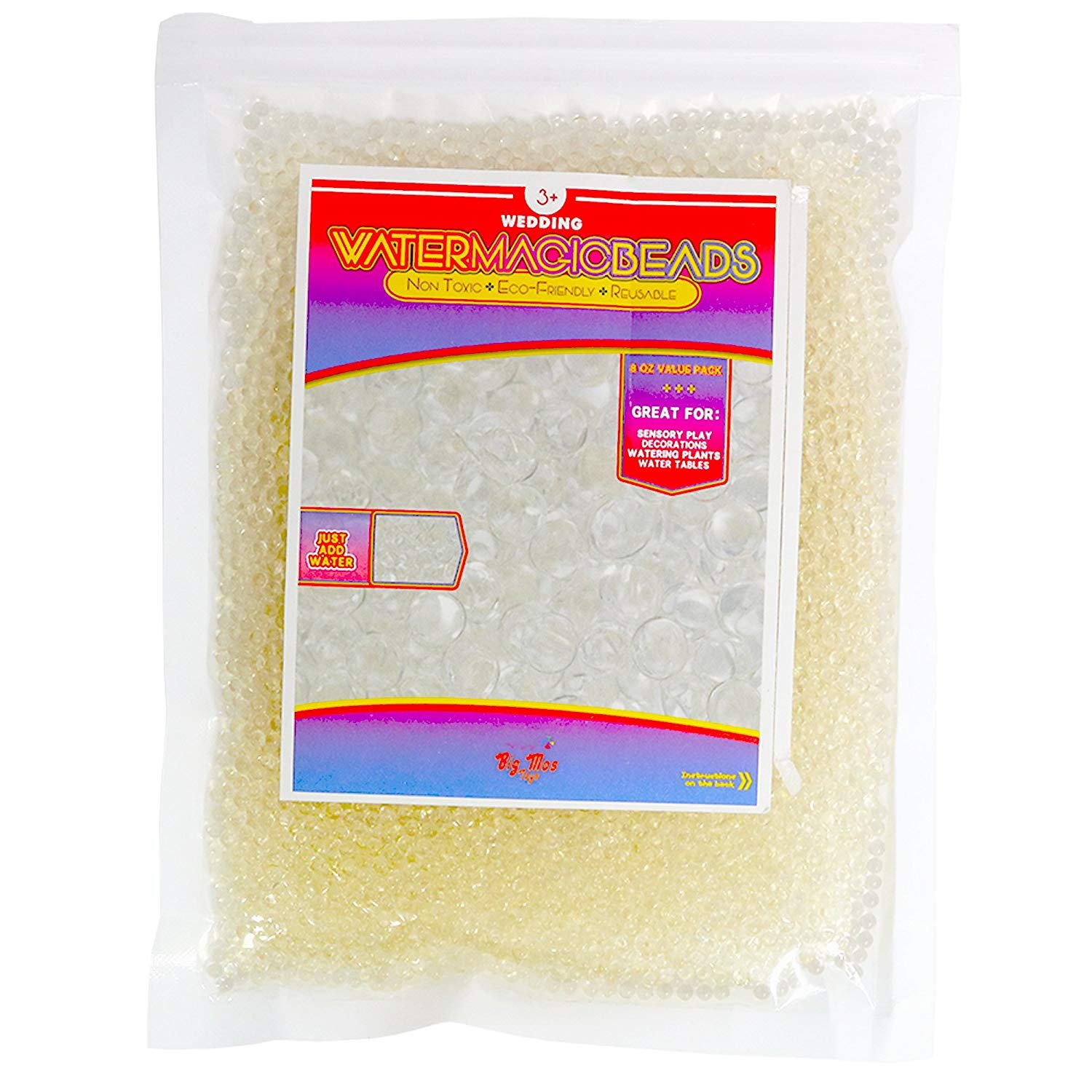 Big Mo's Toys Wedding Vase Filler Water Beads Clear Orbeez For Table
