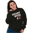 thumbnail image 3 of Betty Boop Cartoon Smart With A Heart Women Plus Size Sweatshirt Brisco Brands 2X, 3 of 5