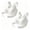 White B, variant on Stamzod 2 Pack Women's Posture Corrector Bra X-Shaped Cross Back Push Up Bra Seamless No Underwire Wireless Bras