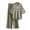Gray, variant on Brilliant Two Piece Outfits Women Plus Size Fall Women's Casual Long Sleeve Round Neck Sweater Sets Knitted Stripe Tops Long Pants Suits Green Free Size