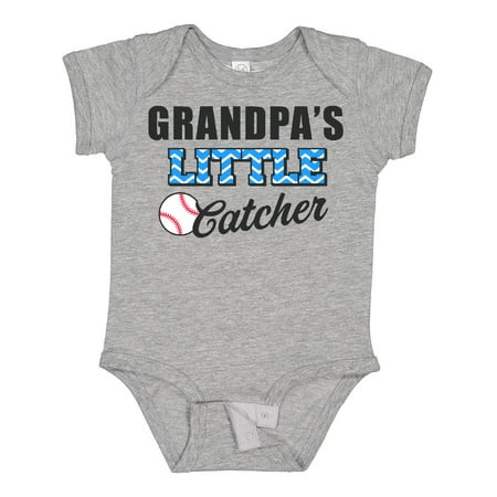 

Inktastic Baseball Grandpas Little Catcher Gift Baby Boy Bodysuit