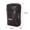 thumbnail image 1 of Bolsa 3 fundas para teléfono móvil con cremallera de varias capas de piel de vaca para hombre (2) Ndcxsfigh Para Estrenar, 1 of 9