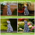 thumbnail image 2 of Solar Garden Statue Dog Figurine – Outdoor Decoration with Butterfly for Garden Yard Decor, 2 of 7