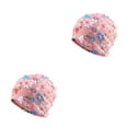 thumbnail image 1 of Transemion Bonnet Décontracté Hijab Musulman Imprimé Floral Turban Coloré Protection des Oreilles Ajustable Bonnet de Nuit Rose Fleur 2Ensemble, 1 of 6