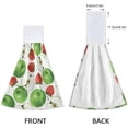 thumbnail image 4 of Dreamtimes 2 PCS 2 PCS Hand Towels, Spring Summer Fruit Strawberry Soft Absorbent Kitchen Hand Towels with Loop, Quick Dry Multi-Function Cleaning Cloths Bath Hand Towels, 12"x17", 4 of 6