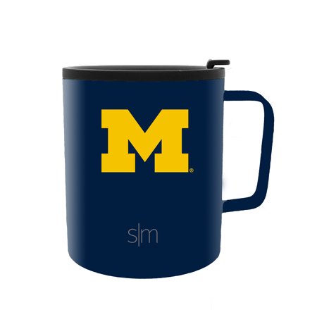 Michigan Wolverines Ncaa Tumbler - Simple Modern University of Michigan 12oz Scout Coffee Mug - Vacuum Insulated UM Wolverines 18/8 Stainless Steel Travel Tumbler Powder Coated Tea Cup