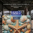 thumbnail image 3 of High Precision Body Weight Scale Smart Bathroom Scales with Large LCD Display(400lbs),Decorative for Bedroom-Colorful Collage Of Various Seashells And Starfish, 3 of 4