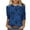 Multicolor Plus Size Blouse for Women_d, variant on CYMMPU Loose Fit Round Neck Summer Fashion Shirts Blouses for Women Dressy Casual Spring Tops 3/4 Sleeve T-Shirts Floral Printed Lightweight Basic T-Shirts Multicolor XXXL