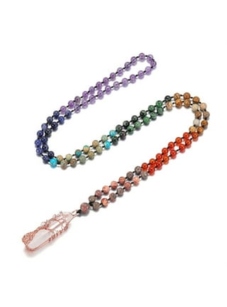 7 Chakra Beads Tibetan Yoga Bracelet OM Symbol Natural Stone