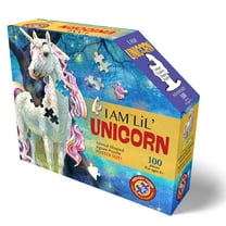 Madd Capp Puzzles I AM Lil Gator - Puzzle 100 Pezzi A Forma Di Testa Di Animale Per Bambini E Adulti
