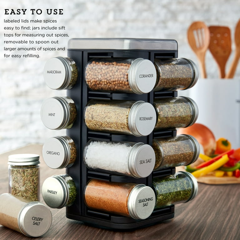 Kamenstein 16-Jar Revolving Chrome Wire Spice Rack is EBT Eligible at  Walmart