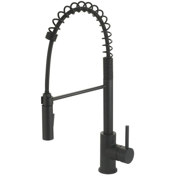 Olympia Faucets K-5090 I2v 1.5 GPM Single Hole Pre-Rinse Kitchen Faucet - Black