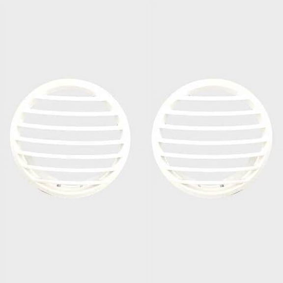 ITC Boat AirFlow Vent 81935-W | 4 1/2 Inch Round White (Pair)