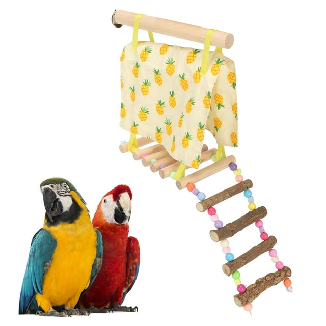 Escalera Para Tienda De Loros, Hamaca Colgante Para Pájaros Universal Decorativa De Colores Variados Para Las 4 Estaciones, Fácil De Limpiar Para Hámster Sirio Para Loros