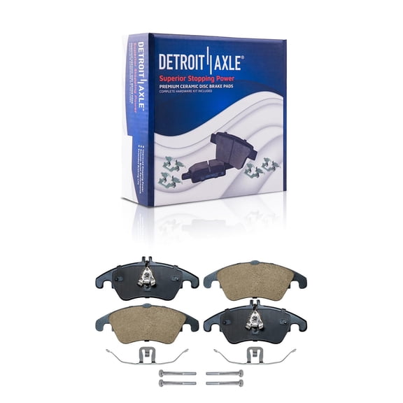 Detroit Axle - Front Brake Pads for Mercedes C250 C300 C350 CLS400 E250 E350 E400 E550 SLK350 Ceramic Brake Pads