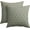 Block Print Sage Green, variant on Vintage Pillow Covers 18x18 Inch Set of 2 Black Floral Block Print Outdoor Decorative Throw Pillows Neutral Pattern Pillowcases Square Cushion Covers for Couch Home Decor