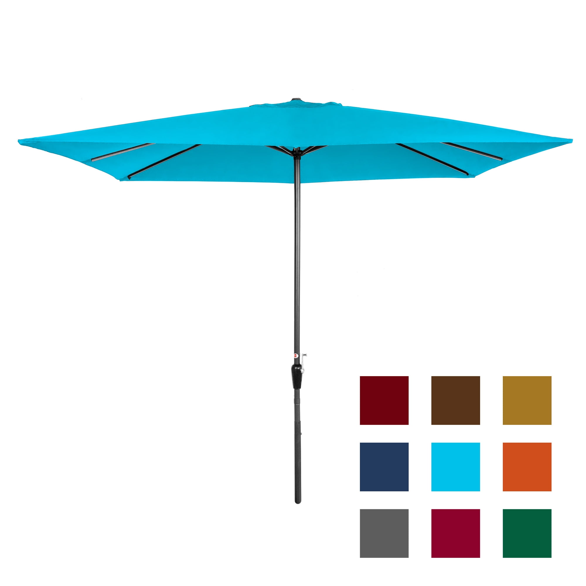 Best Choice Products 8x11ft Rectangular Patio Umbrella w/ Crank, Fade