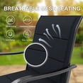 thumbnail image 4 of TROPOW Outdoor Swivel Bar Stools, All-Weather High Back Armrest Patio Chairs for Deck Lawn Garden Backyard, 4 of 7
