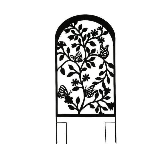 Evergreen Laser Cut Trellis-Black Butterflies