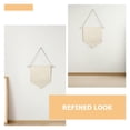 thumbnail image 3 of CATIEBYE 3Pcs Large Beige Canvas Banner Wall Hanging with Rope for Home Decor and Pin Display Organizer, 3 of 8