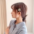thumbnail image 4 of 4PC Snowflake Rhinestone Hair Clips for Women, Bridal Wedding Party Holiday Hair Accessories, Rhinestone Hairpins for Girls and Women,1.6x2.1 Inch, 4 of 4