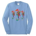thumbnail image 2 of Wild Bobby, Colorful Rainbow Seahorses Animal Lover Mens Long Sleeve Shirt, Light Blue, Small, 2 of 3