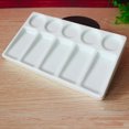 thumbnail image 4 of 10-Well Rectangular Shape Porcelain Ceramic Watercolor Leak Proof Painting (White), 4 of 5