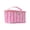 I001- A, variant on Beach Bag, Waterproof Case, Bag Storage Organizer, Travel Bag Organizer, Color-Block Striped Glossy 9X6X5 Inch Handheld Striped Beach Tote Accessory Bag for Sunscreen, Makeup and