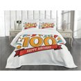 thumbnail image 3 of Ambesonne Colorful Quilted Bedspread Set 3 Pcs, Growing Old Image, Queen Size, Multicolor, 3 of 5