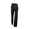 thumbnail image 4 of Petite Yoga Pants for Women High Waist Cargo Style Stretch Bootcut Lounge Workout Pants Black 3XL, 4 of 6