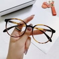 thumbnail image 1 of Gafas con montura plana estilo espejo antiluz azul, montura pequeña redonda retro, montura sin graduación, gafas con acabado para miopía, 1 of 1