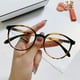thumbnail image 1 of Gafas con montura plana estilo espejo antiluz azul, montura pequeña redonda retro, montura sin graduación, gafas con acabado para miopía, 1 of 1
