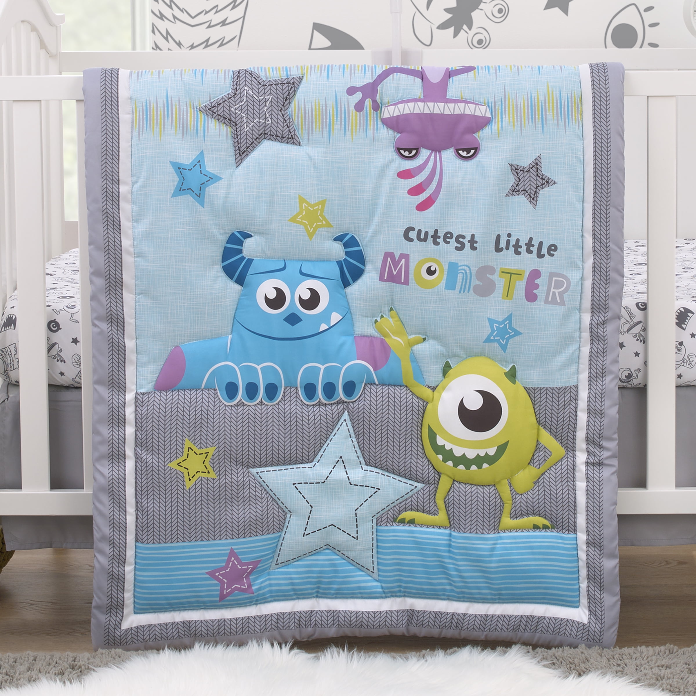 Monsters inc sale crib bedding set