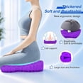 thumbnail image 3 of Thicken 19.7in Seat Cushion, Gel Cushion for Long Sitting–Office Chair, Wheelchair, Car Pad, Large Cooling Support Pad Back Pain, Sciatica, Tailbone Pain Relief, 3 of 3
